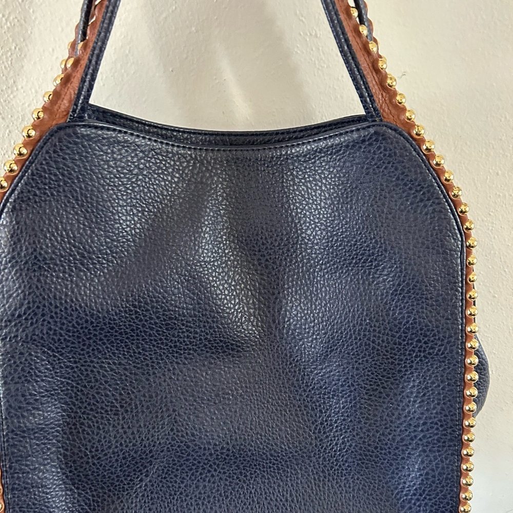 BIG BUDDA GRAYSON BEADED LEATHER BAG